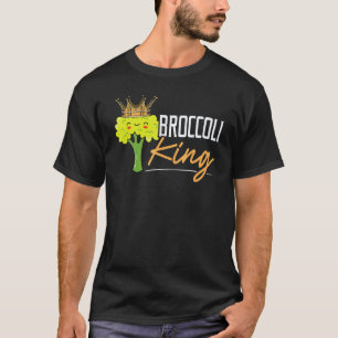 Broccoli King Broccoholic Vegetable Vegetarian Veg T-Shirt