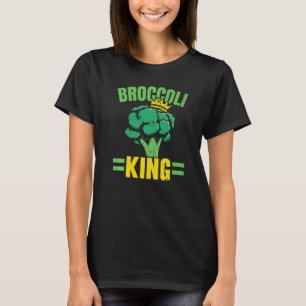 Broccoli King Vegan Vegetable Healthy Vegetarian T-Shirt