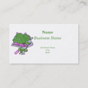 Broccoli Lover Funny Bouquet Business Card