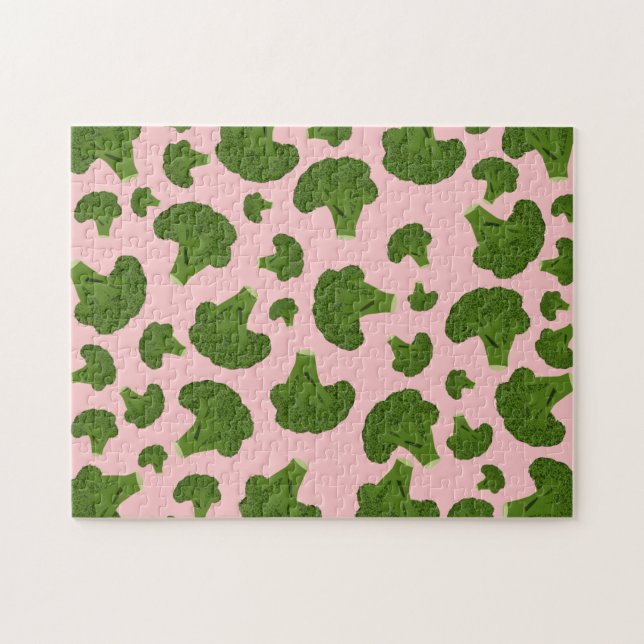 Broccoli Pattern Jigsaw Puzzle (Horizontal)