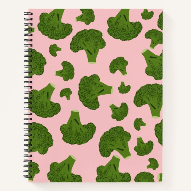 Broccoli Pattern Notebook (Front)