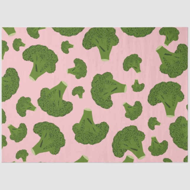 Broccoli Pattern Tissue Paper (Front)