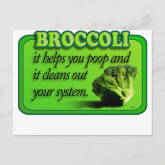 broccoli postcard