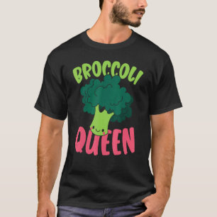 Broccoli Queen Vegan Vegetable Healthy Vegetarian T-Shirt