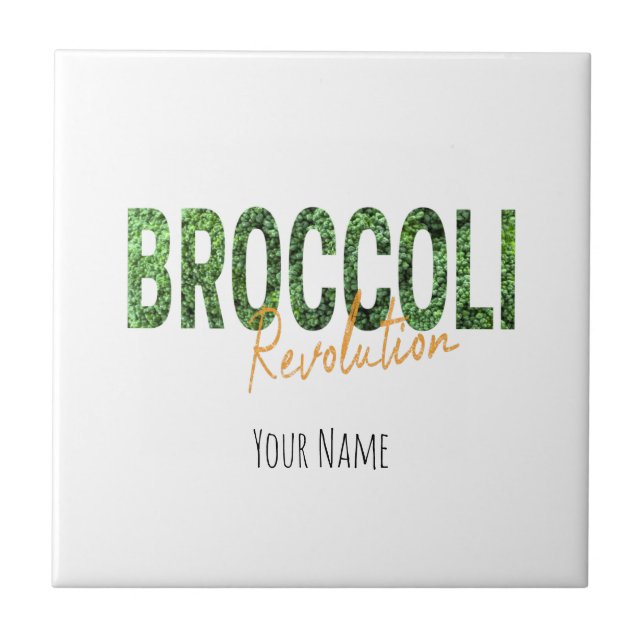 Broccoli Revolution Vegans Veggies and Vegetarian Tile (Front)