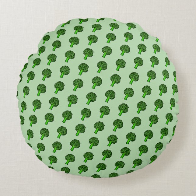 Broccoli Round Cushion (Front)