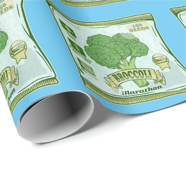 Broccoli Seeds growing vegetables Wrapping Paper (Roll Corner)