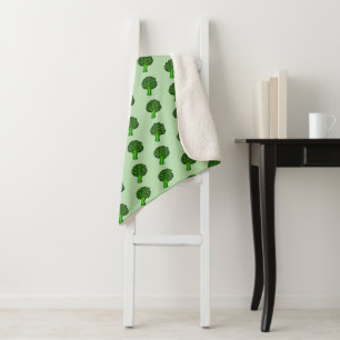 Broccoli Sherpa Blanket