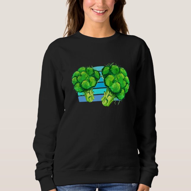 Broccoli Vintage Sunset - Broccoli Sweatshirt (Front)
