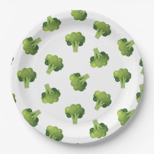 Broccolini Paper Plate