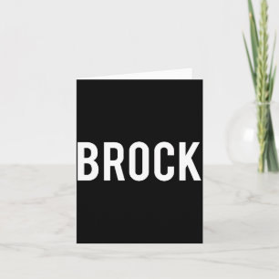 Brock - Cool New Funny Name Fan Gift Tee  Card