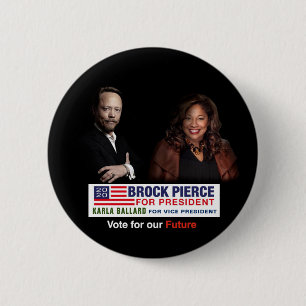 Brock Pierce / Karla Ballard 2020 6 Cm Round Badge