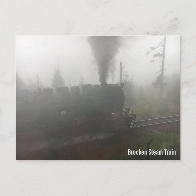 Brocken Steam Train Postcard (Front)