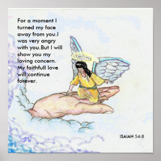 Brocken wing 5, For a moment I turned my face a... Poster