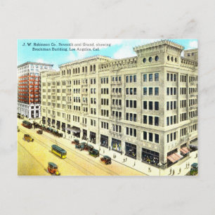 Brockman Building, Los Angeles 1916 Vintage Postcard