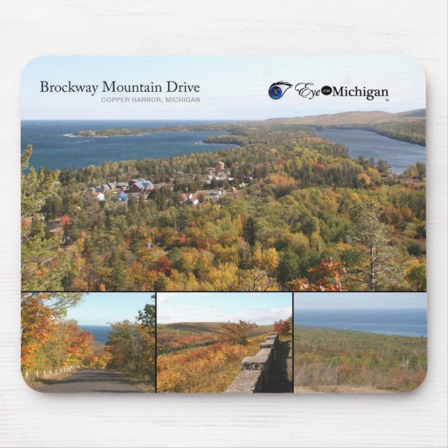 Brockway Mountain Drive - Copper Harbour Mouse Pad (Front)
