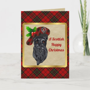 Brodie Badge & Tartan Personalised Xmas Card
