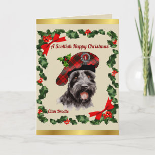 Brodie Scottie Dog Personalised Xmas Card