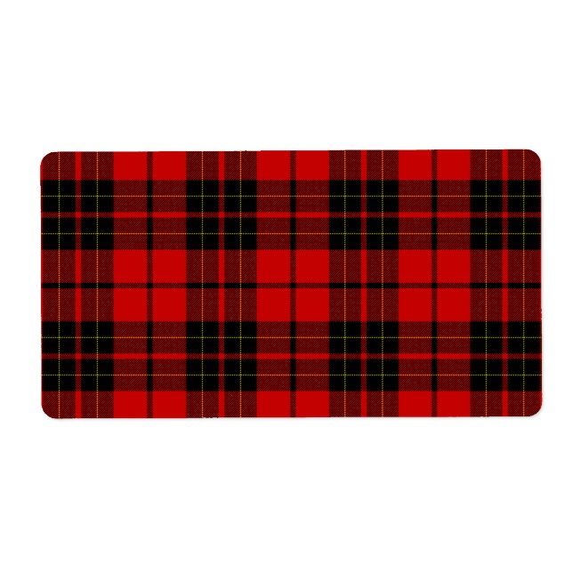 Brodie tartan red black plaid (Front)