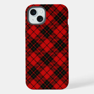 Brodie tartan red black plaid iPhone 15 plus case