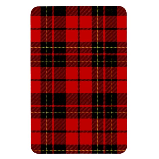 Brodie tartan red black plaid magnet (Vertical)