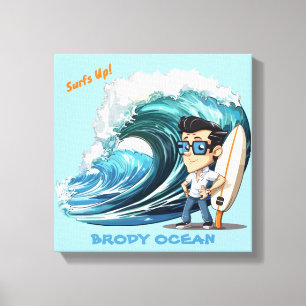 Brody Ocean Wavecrest Canvas Print