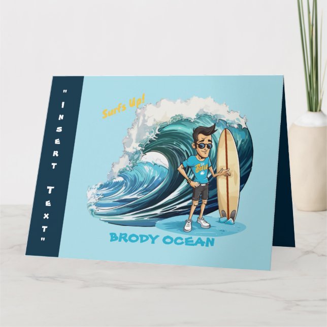 Brody Ocean Wavecrest Card (Front)