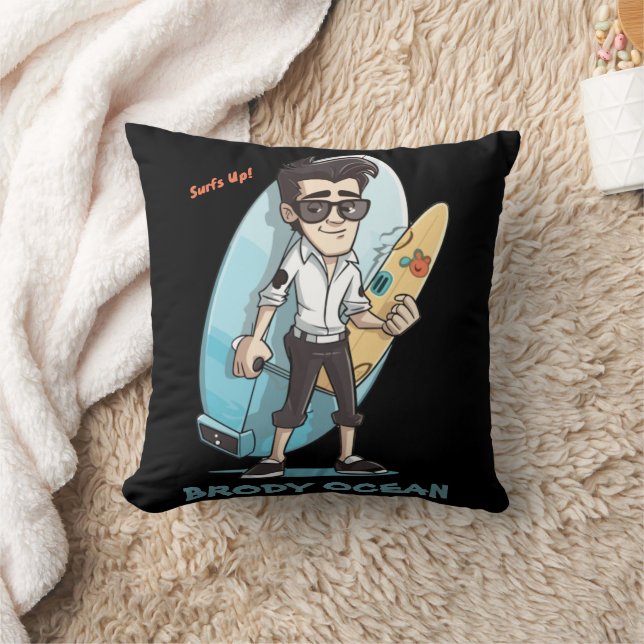 Brody Ocean Wavecrest Cushion (Blanket)