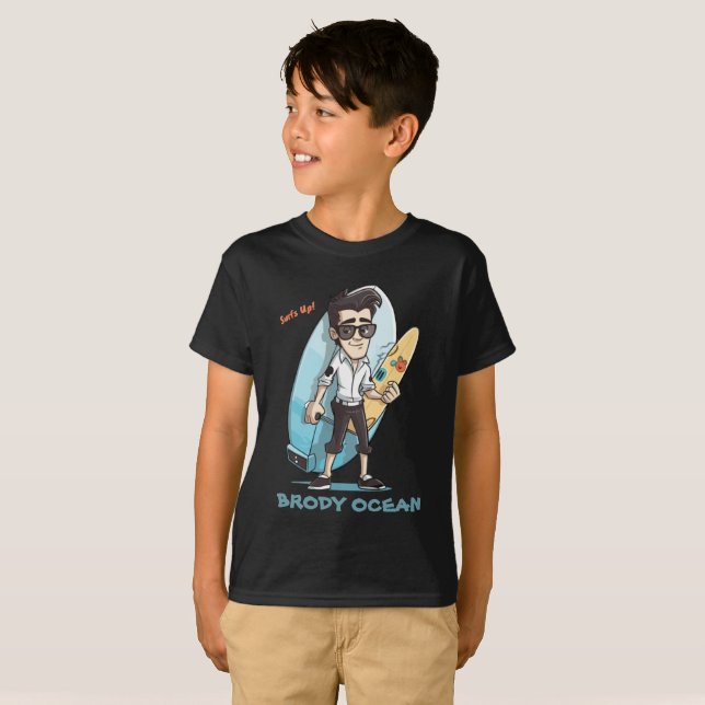Brody Ocean Wavecrest T-Shirt (Front Full)