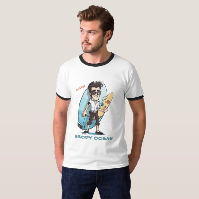Brody Ocean Wavecrest T-Shirt (Front Full)