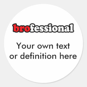 BROFESSIONAL CLASSIC ROUND STICKER