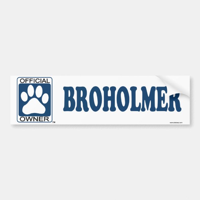 Broholmer Blue Bumper Sticker (Front)