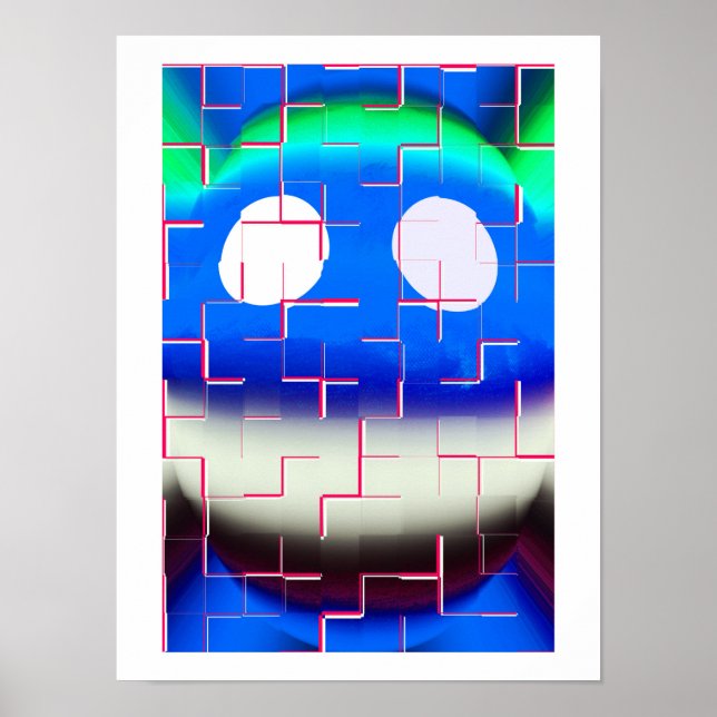 Broken abstract art poster (Front)
