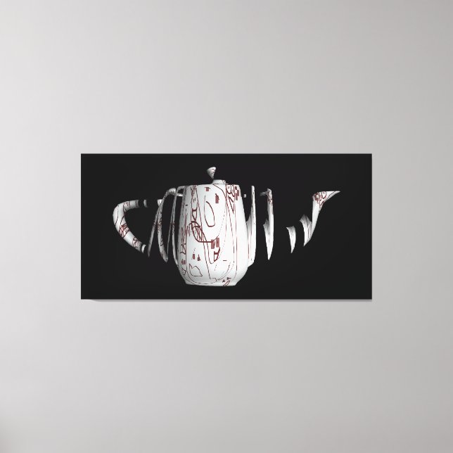 Broken And Dis-jointed Vessel Black  Canvas Print (Front)