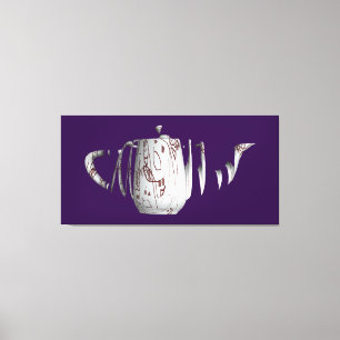Broken And Dis-jointed Vessel Purple   Canvas Print