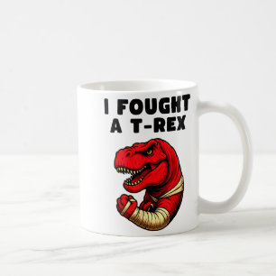 Broken Arm Recovery T-rex Kids Boys Dinosaur  Coffee Mug