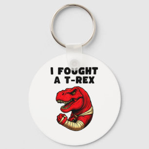 Broken Arm Recovery T-rex Kids Boys Dinosaur Key Ring