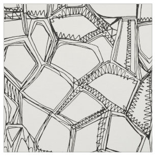 BROKEN black off white Fabric