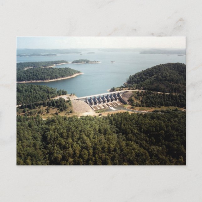 Broken Bow Dam Postcard (Front)