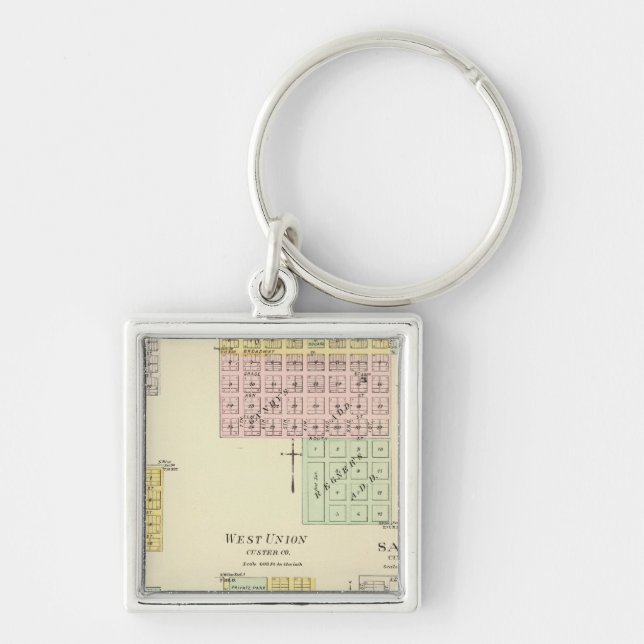 Broken Bow, Nebraska Key Ring (Front)
