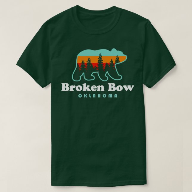 Broken Bow Oklahoma Lake Outrs Bear T-Shirt (Design Front)