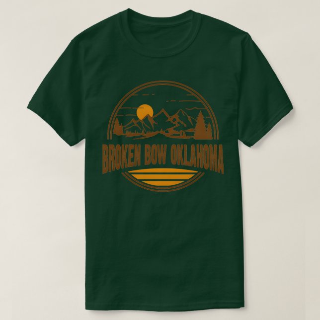 Broken Bow Oklahoma Moain Hiking  1 T-Shirt (Design Front)