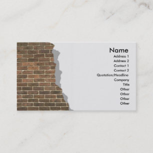 Broken Brick Wall Profile Card