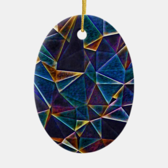 Broken Bubbles  Ceramic Ornament (Front)