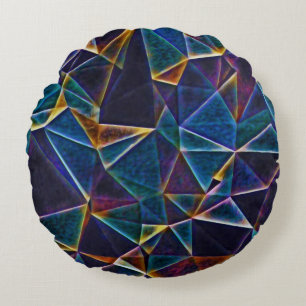 Broken Bubbles  Round Cushion