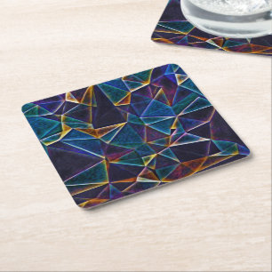 Broken Bubbles Round Paper Coaster