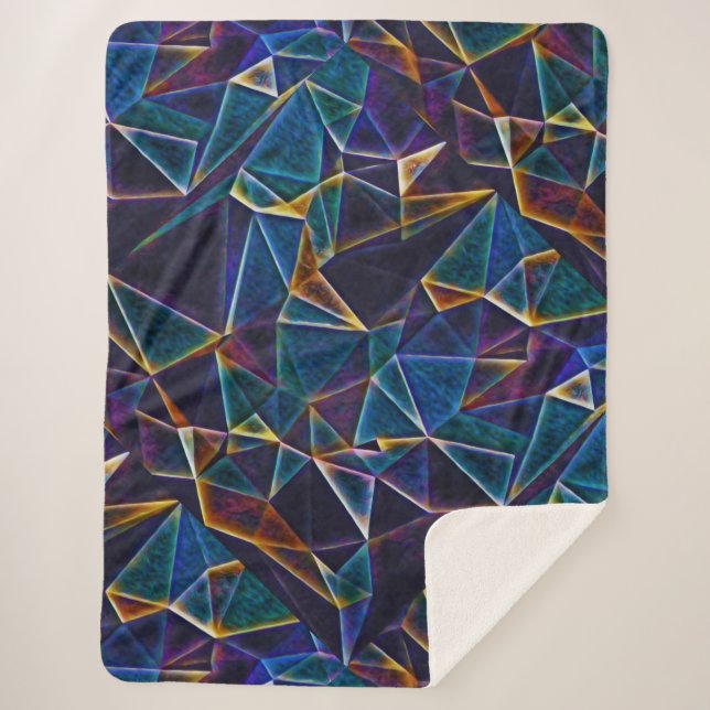 Broken Bubbles  Sherpa Blanket (Front)