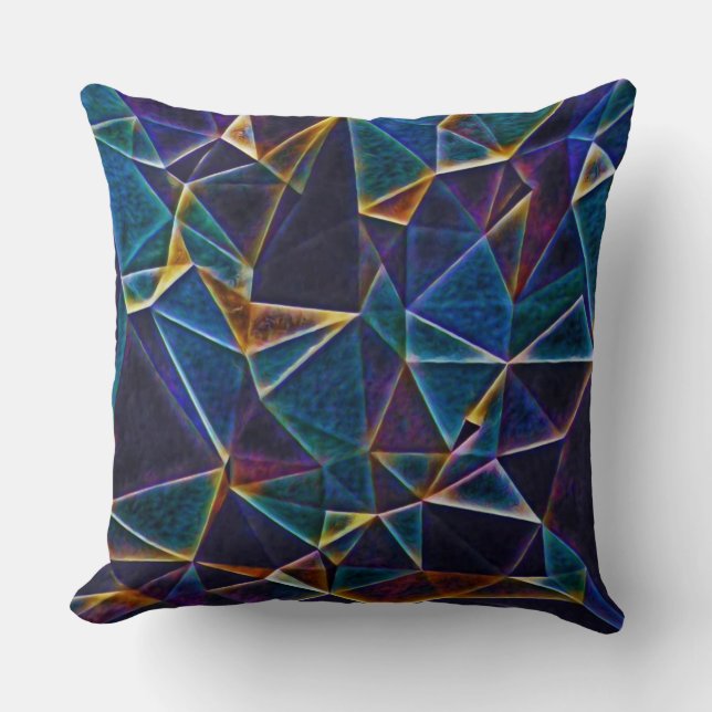 Broken Bubbles  Throw Pillow (Front)