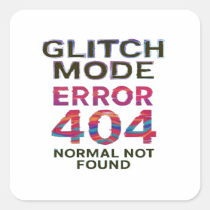 Broken Code Square Sticker