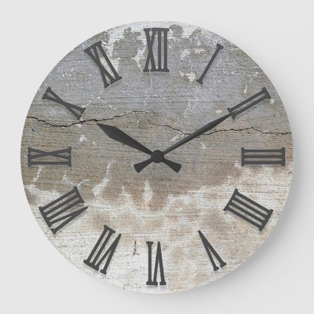 broken concrete wall clock (Front)